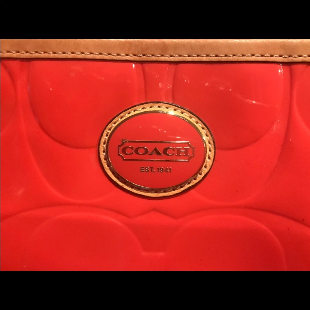 Orange Coach Bag-Free with purchase $50